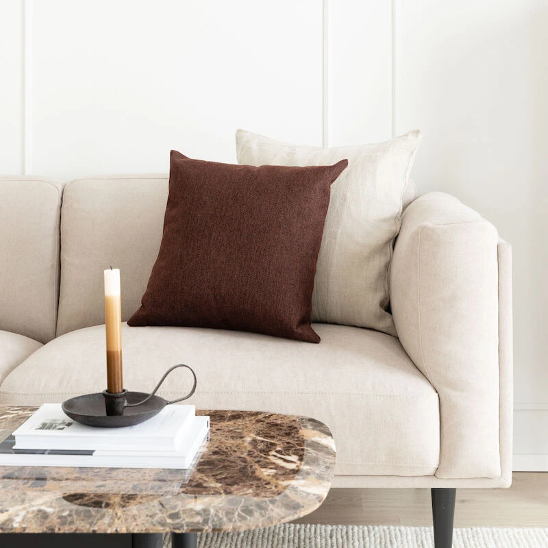 Veke Nuppu Koristetyyny 45x45 Cm Ruskea - Image 2