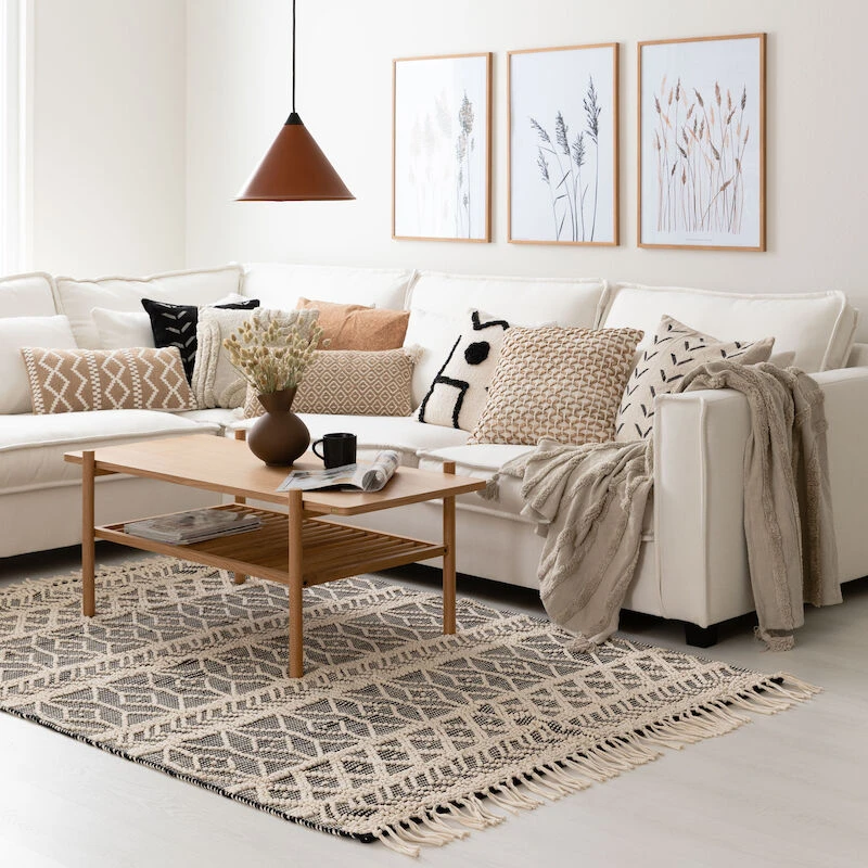 Veke Salmi Koristetyyny 30x60 Cm Luonnonväri/valkoinen - Image 3