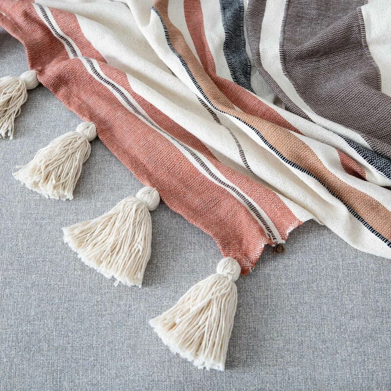 Veke Raita Torkkupeitto 130x170 Cm Värikäs