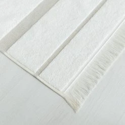 Veke Sade Pellavasekoite Kylpypyyhe 70x140 Cm Luonnonvalkoinen/maitokahvi