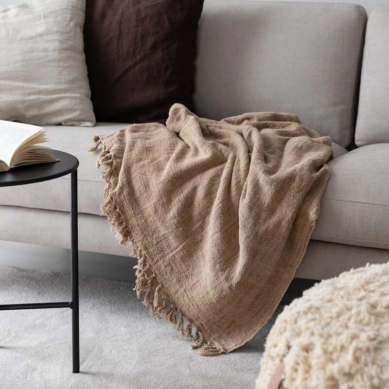 Veke Sammal Torkkupeitto 130x170 Cm Beige - Image 4