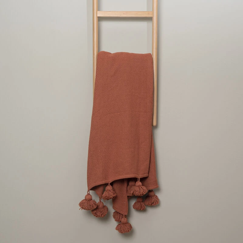 Mattokymppi SĂ€vel Tupsu Torkkupeitto 125x150 Cm Terra - Image 2