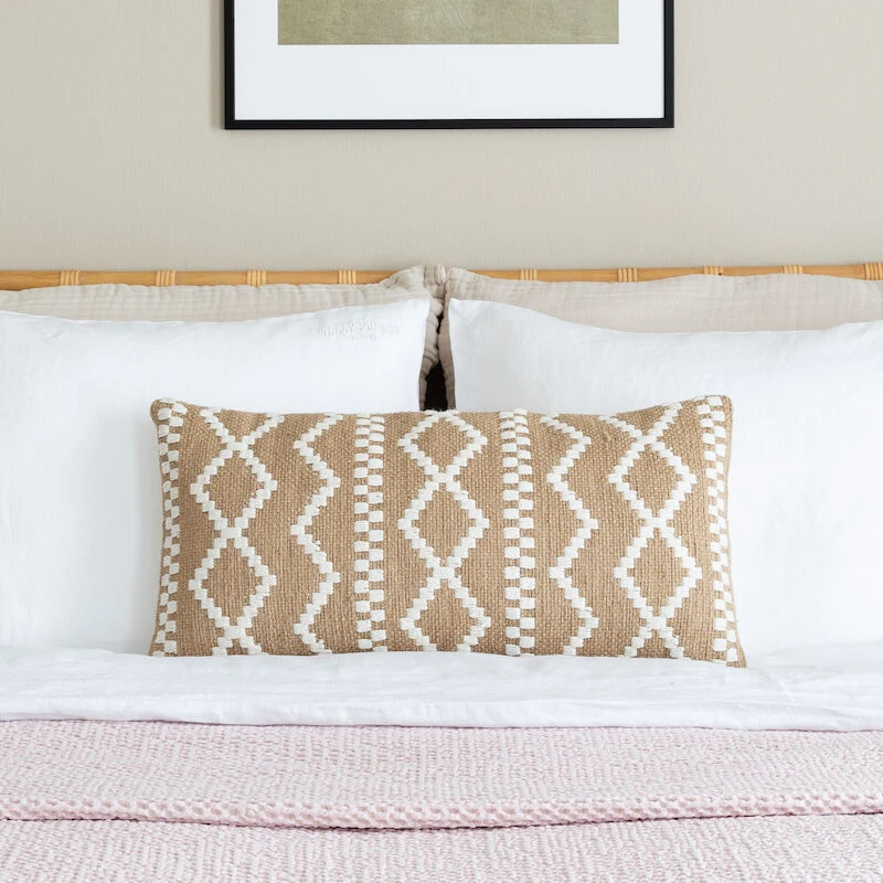 Veke Selja Koristetyyny 30x60 Cm Luonnonväri/valkoinen - Image 6