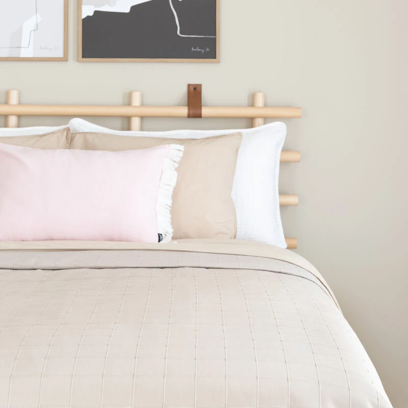 Veke Silmu Päiväpeitto 150x260 Cm Beige - Image 2