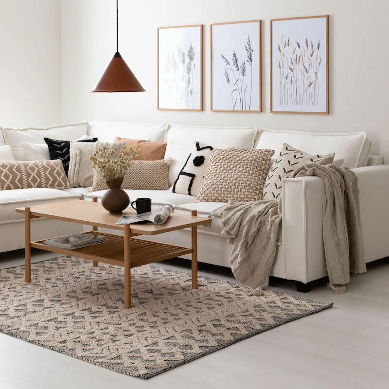 Veke Kuori Koristetyyny 50x50 Cm Luonnonväri/valkoinen - Image 4