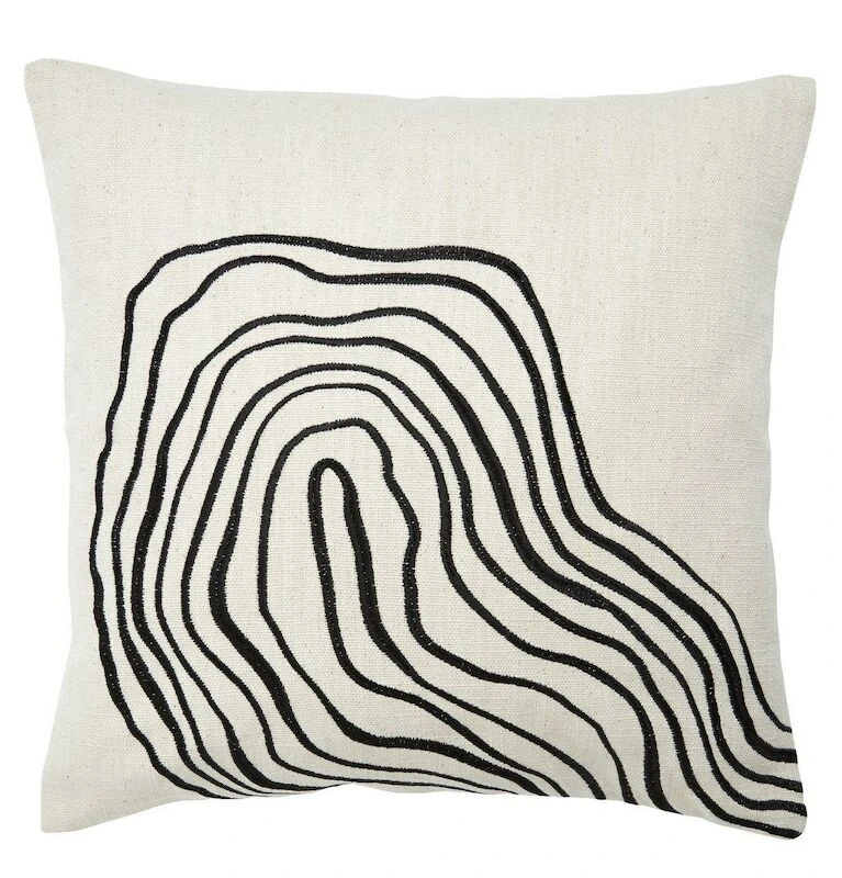Svanefors Curve Tyynynpäällinen 45x45 Cm Mustavalkoinen - Image 6
