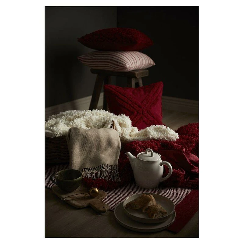 Svanefors Dora Torkkupeitto 120x155 Cm Luonnonvalkoinen