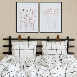 Anno Loma Pussilakanasetti 150x210cm+50x60cm Valkoinen/musta