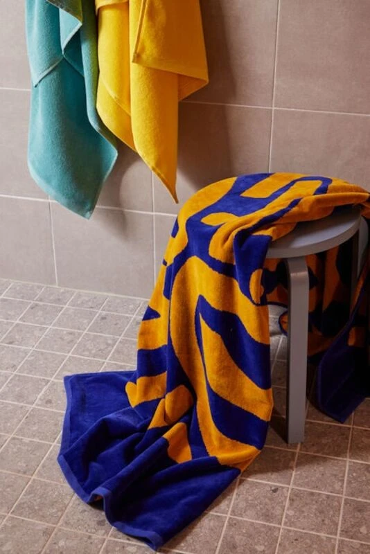 Vallila Dixie Kylpypyyhe 90x170 Cm Sininen/oranssi - Image 3