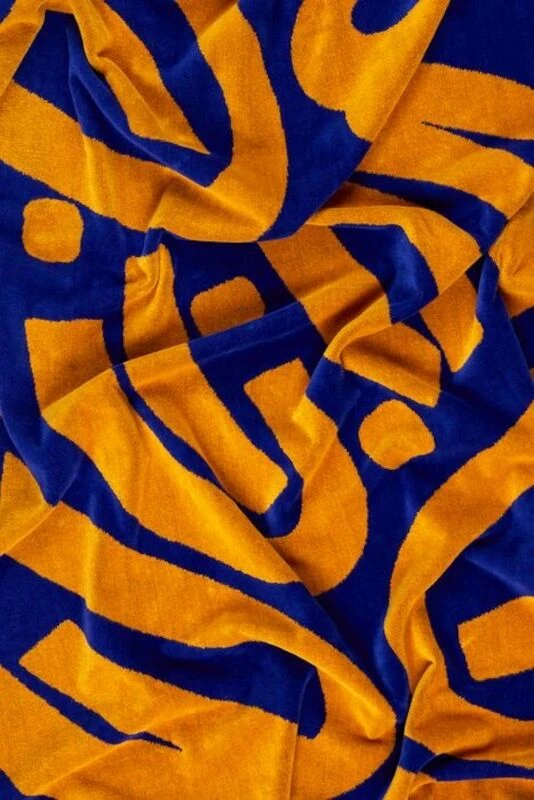 Vallila Dixie Kylpypyyhe 90x170 Cm Sininen/oranssi